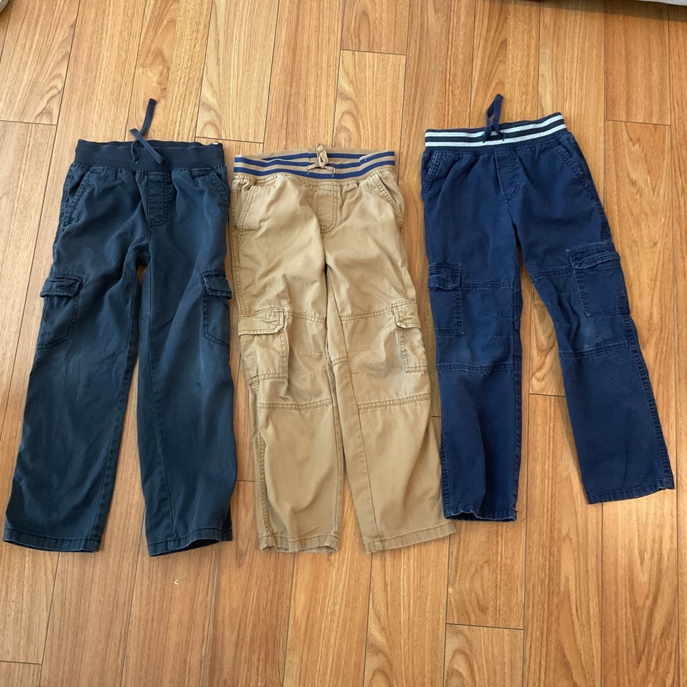 Kids Cargo Pants - Navy, Khaki, Dark Blue, size 6